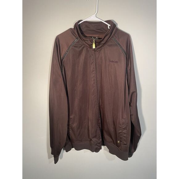 Vintage Pelle Pelle Mens Track Jacket Full Zip Size 3XL Brown Polyester - Picture 1 of 11